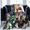 Genos Tatsumaki Saitama Blankets OnePunchManS Anime  Plush Throw Blanket Bedroom Sofa Printed Lightweight Bedsprea