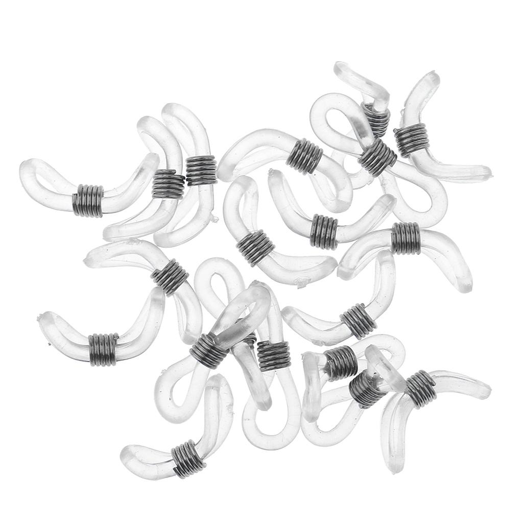 20 Stück verstellbare Brillenhalter Kette Riemenhalter Gummiöse Spulenenden