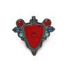 Spilla Smaltata JOJOS Red Rock Anime Moda Collana Affascinante Accessori Cosplay Spilla Collana da Uomo e Donna Regali per Fan