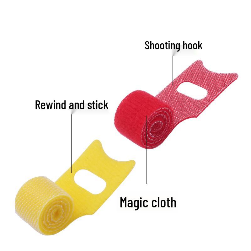 Nylon Hook & Loop Cable Ties, Reversible Buckle Storage & Organizer Straps for Data & Headphone Cables