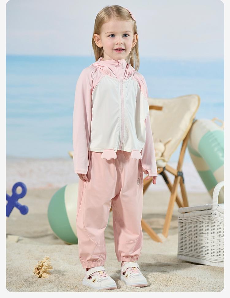 Davidella girls' cool pants summer clothes boys' UV resistant pants children's leg binding pants
