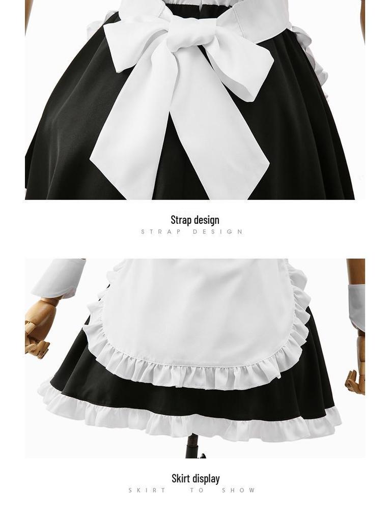 Yosuga No Sora Kasugano Sora Anime Maid Cosplay Costume - Black and White