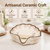 Easy Clean Vintage Ceramic Soap Box Waterproof Exquisite Soap Drainage Rack Non-Slip Decorative Soap Dish Hotel