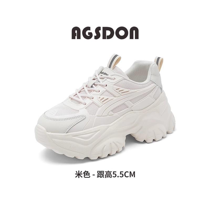 Platform Dad Shoes New Autumn and Winter Little White Sports Shoes Lightweight Casual Shoes Velvet Cotton Shoes