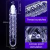 Highly Elastic Crystal Condom Reusable Penis Extender Sleeve Delay Ejaculation Penis Enlargement Intimate Goods Sex Toys For Men