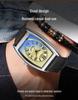 Fins Men's Tonneau Classic Blue Light Retro Business Waterproof Quartz Watch