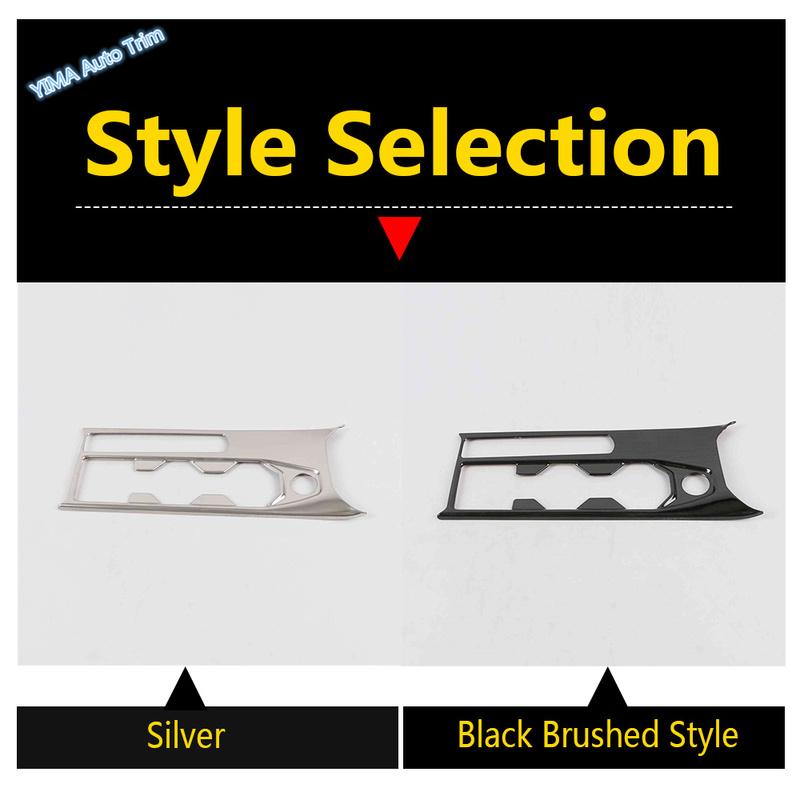 Stainless Steel Gear Shift Panel Decoration Stickers Cover Trim Fit For VW Volkswagen Polo    LHD Accessories