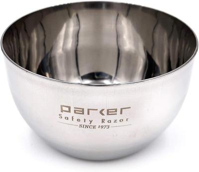 Ciotola da barba parker acciaio inox SUS304 materiale Può essere utilizzato anche come oggetto da bagno Rasoio da barba Sapone Schiuma Crema SBSS (100% / 139g)