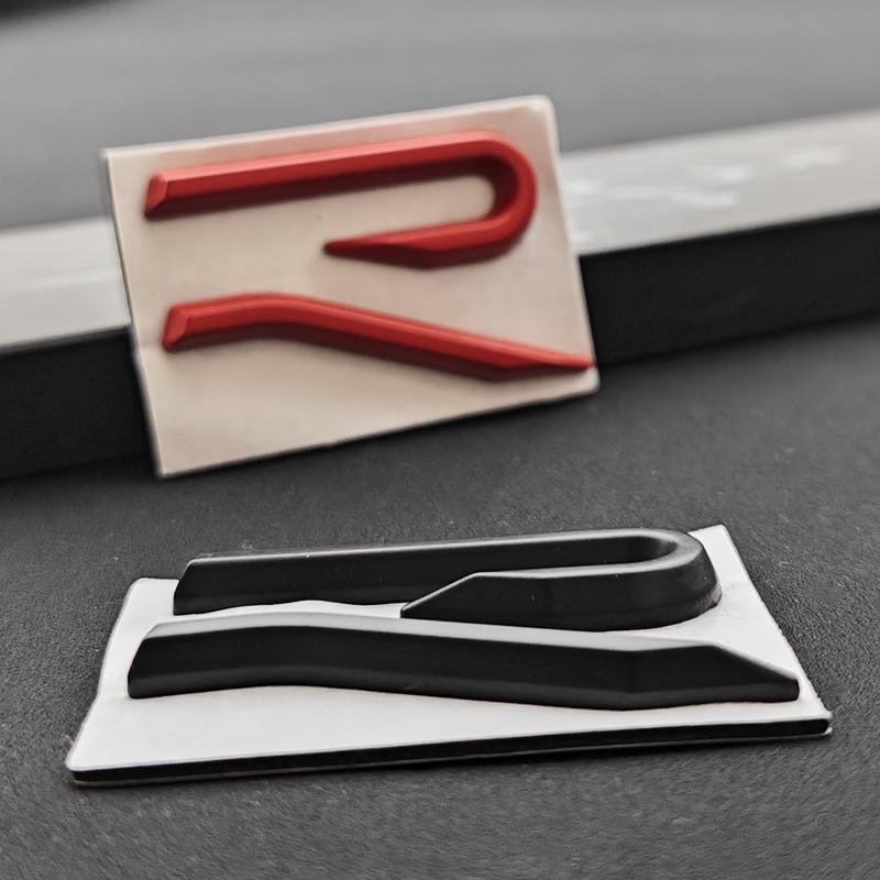 Pro VW VOLKSWAGEN 2026 Nové 3D Kovové Chromové Černé VW R Logo Znak Zadní Kufr Znak Nálepka pro Volkswagen Golf 8 MK8 GTI Polo Do