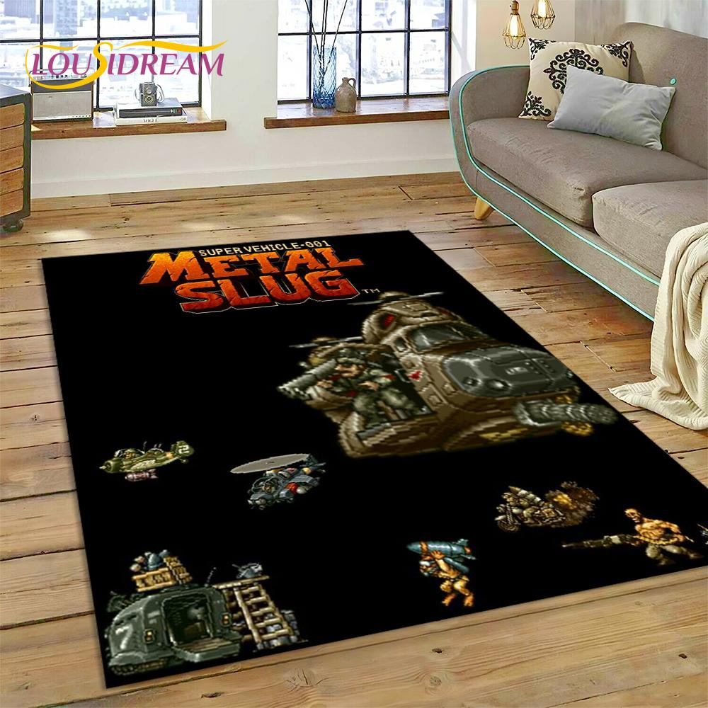 

Metal Slug Ретро-игра Мультяшный Индивидуальный Ковер для Гостиной Спальни, Нескользящий Декор для Дивана Прихожей Подарок Ребенку 40x60cm( 15x23in )