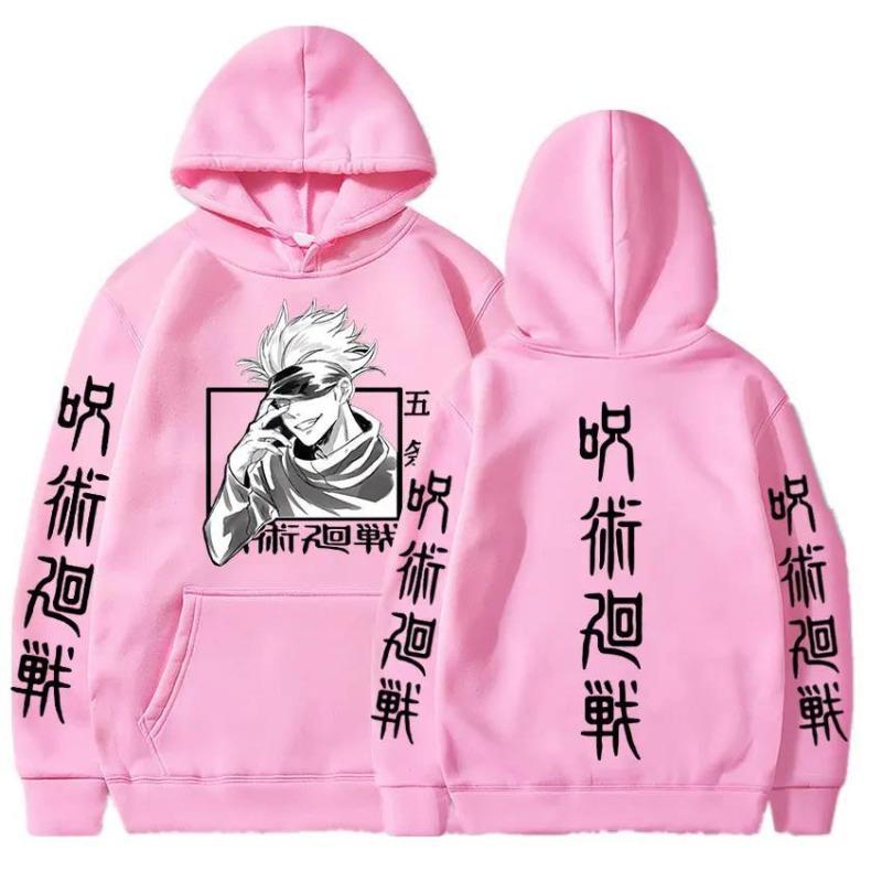 Japan Anime Jujutsu Kaisen Gojo Satoru Printed Men's Hoodie Brand Hoody Y2K Clothes Vintage Casual Unisex Long Sleeve