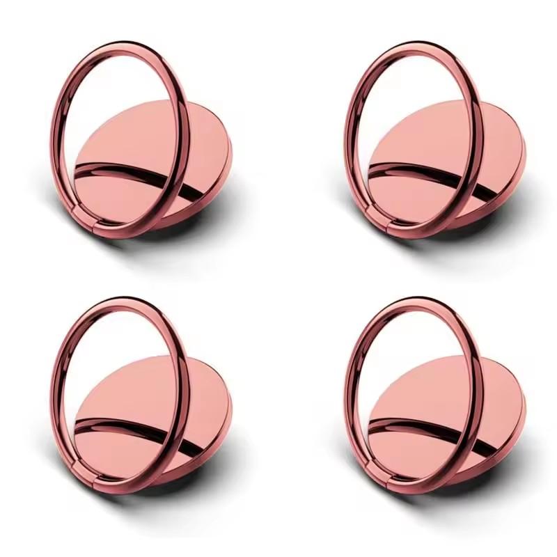 1/4PCS Magnetic Cellphone Finger Ring Holder Stand Zinc Alloy Grip Hook Phone Kickstand Suitable for Magnetic Car Mount