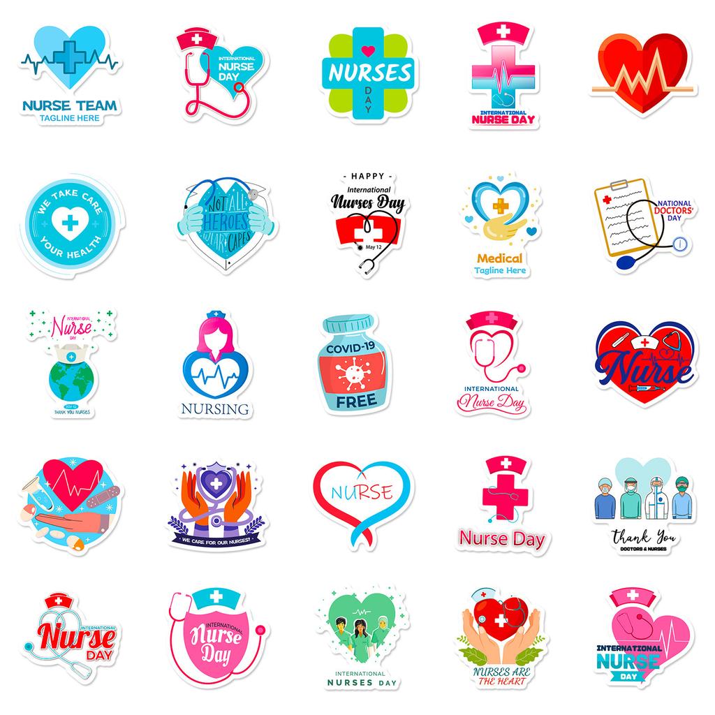 50 Sheets Hospital Nurse Children'S Cognition Nurse'S? Day Water Cup Notebook Cute Wind