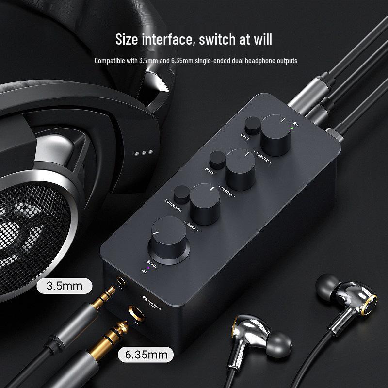 Fosi Audio SK01 Desktop & Portable Headphone Amp Preamp Combo
