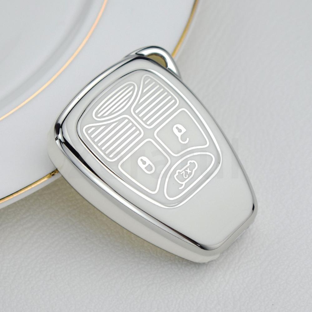 For Jeep Wrangler Compass Patriot Liberty For Chrysler 300 Pt Dodge Jcuv Caliber Nitro Caliber Pacifica Tpu Car Key Case Cover