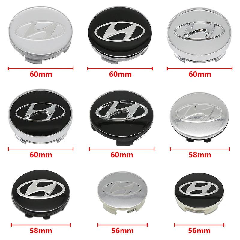 ABS 65/56/61/60mm 3D Car Emblem Wheel Hub Center Cap Badge Covers Accessories For Hyundai I10 I20 I30 Getz Accent Elantra Santa