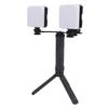 2PCS Video Light 5600K Dimmable Phone Mount Selfie Light Portable Photography Lighting with Stand for Vlogging Recording
