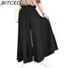 BITCED Women's Fashion Casual Solid Color Print Pants & Capris