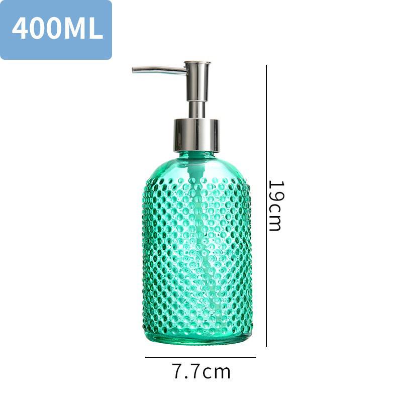 Nordic Luxury Glass Dispenser for Lotion, Soap, or Shampoo