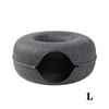 Cats Tunnel Bed Natural Pet Cave Round Detachable Indoor Interactive Toy House For Small Dogs Puppy Supplies