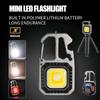 Portable LED Keychain Light with Wrench Screwdriver Safety Hammer Mini Flashlight Pocket Design Rechargeable Work Light