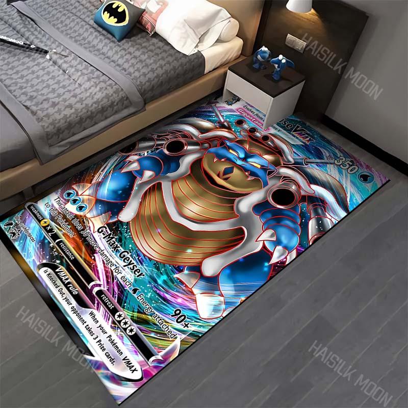 15 Sizes P-Pokemon Squirtle Cards Cartoon Carpets for Bedroom Living Room Sofa Study Large Area Decorative Rug Next Day Shipping