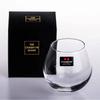 Slow Roll Spherical Whisky Rock Glass Match Wooden Pallet Roly-Poly Design Taste Creative Brandy Snifters Whisky Tumbler Holder