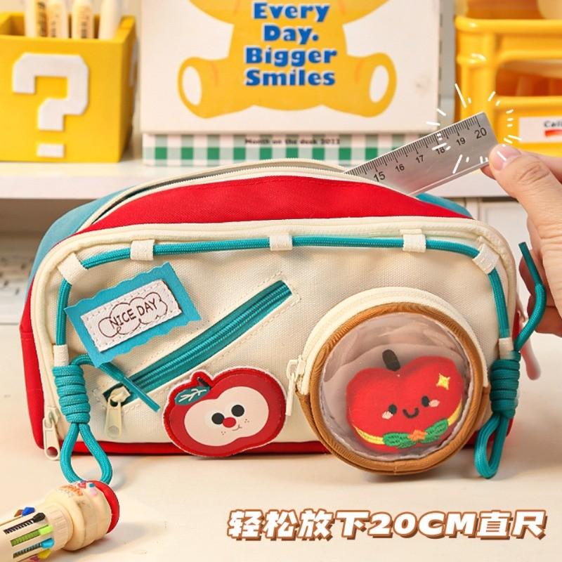 Cute Food Theme Pencil Bag Pencil Case Large Capacity Student Stationery Box