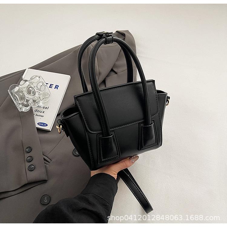 Summer portable small bag women's 2025 new fashionable textured wing bag popular this year versatile shoulder messenger bag