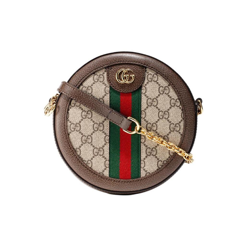 

Gucci Ophidia GG Міні Кругла Сумка Бежева Жіночі Сумки Коричнева 550618-96I3B-8745 Basic Set (Bag+Dust Bag)