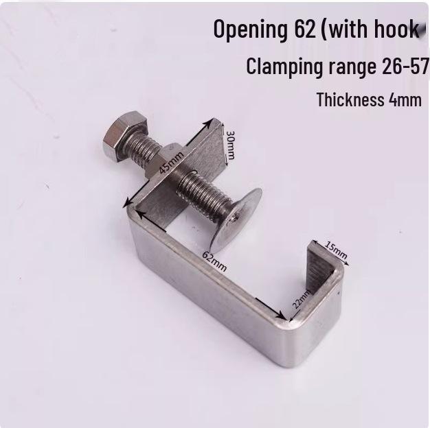 C304 Tiger Claw U-Shaped Stainless Steel Pipe Clamp