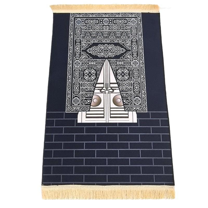 Plush Crystal Velvet Embossed Carpet for Living Room or Prayer Space