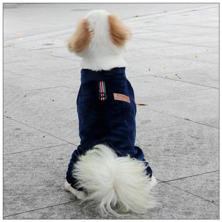 Small Medium Dog Winter Coat - Thick Warm Quilted Full Body Suit, Pet Clothing with Harness Hole for Easy Walking
