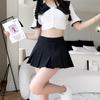 Fashion High Waisted A-Line Suit Skirt for Women Cute Sexy Pleated Mini Skirt Vintage Korean Style Clothing Spring Summer