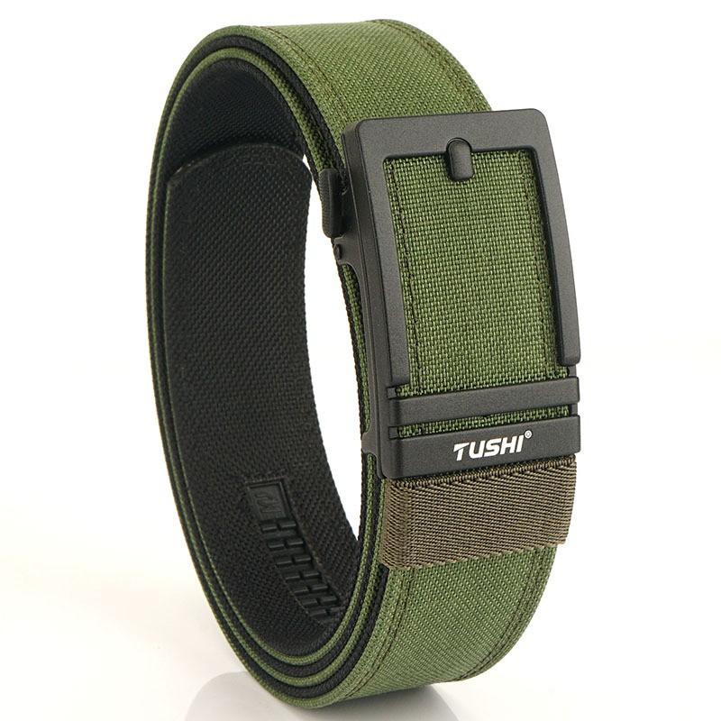 

Double-layer Hardened Automatic Buckle Shooting Training Quick-hanging Pistol Belt Nylon Outdoor Casual 120cm