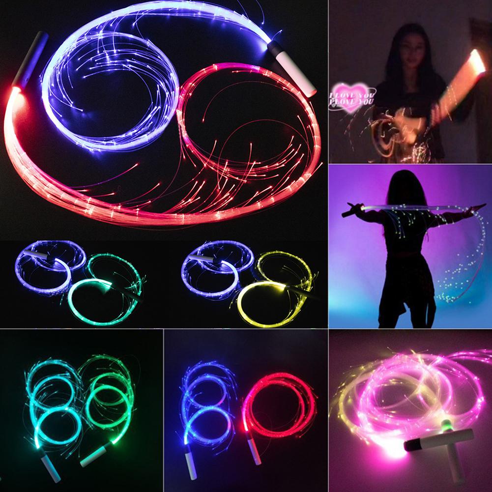LED Fiber Whip, 360 ° Rotating Super Bright Carnival Toys, Evening Party Atmosphere Props