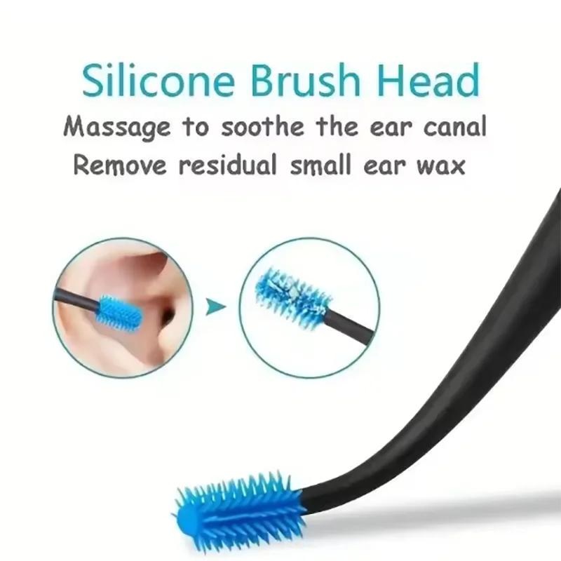 2pc Spiral Ear Spoon, Double Headed Rotating Ear Digging Spoon, EarPicking Tool, Double-Ended Earpick, Clean Ear Safety