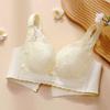 Underwear Women's Soft Steel Ring Thin Design Gathering and Adjusting Type Anti Sagging Bra Oversized Bra