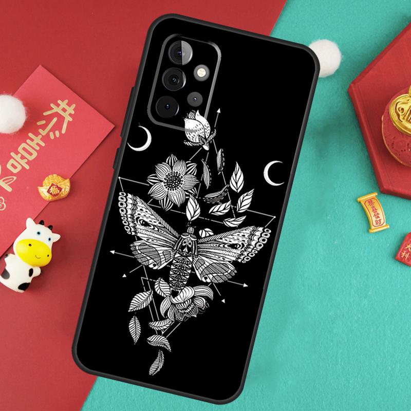 Occult Witchcraft Moon Gothic Witch Case For Samsung Galaxy A52 A32 A12 A14 A34 A54 A51 A71 A53 A33 A13 A15 A25 A35 A55 Cover
