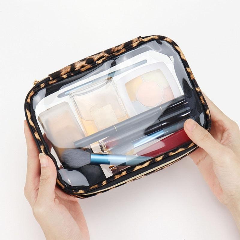 Portable Cosmetic Organizer Bag with Spacious Interior for Makeup Brushes for Beauty Enthusiasts and Frequent Traveler