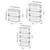 4pcs/Set 2/3/4 Layers Seasoning Jar Stackable Storage Case Household Spice Container  Picnic Camping