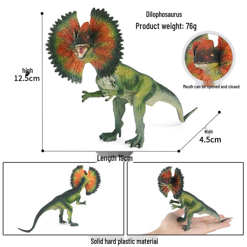 

Jurassic Cognitive Dinosaur Model: Double-Crested Tyrannosaurus Rex, Dilophosaurus, & Velociraptor Toy Set