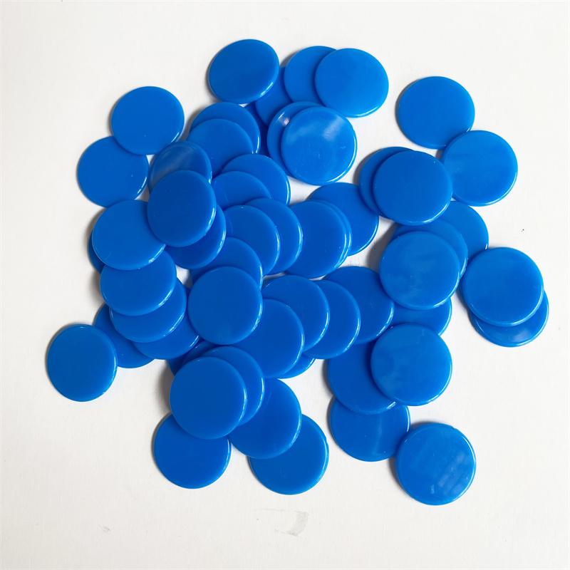 100Pcs 19Mm Transparent Chips Plastic Counting Supplies Counters For Maths Board Game Token