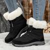 High-top Snow Boots Women's New Winter Non-slip Waterproof Sub-zero Warm Piled Thickened Outdoor Ski Cotton Shoes
