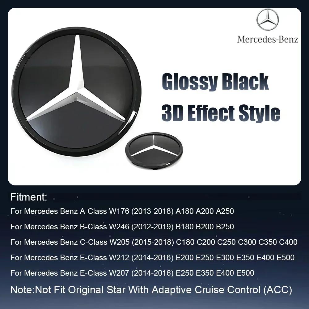 

Car Sticker AMG W220 For AMG Benz For Mercedes Benz Silver And Black OE Style Front Grill Star Emblem Chrome Logo Badge W176 W24