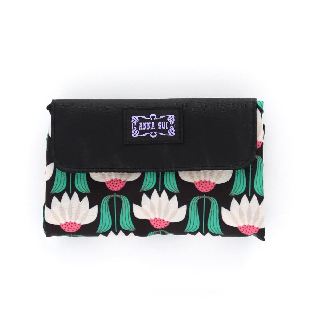 Eco Bag My Bag Retro Flower Green Sui [ANNA SUI] (Replieve) <With Zipper> (Packaged) [Anna 000298-0003-01]