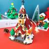 Santa Claus Miniature Small Particle Christmas Day Series Building Blocks Kids Toys Festival Gifts