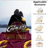 1PC Custom Name Blanket football Cavaliers Logo Flannel blankets Patterns Throw Blanket All-Season Soft Gift for Couch, Bed, Camping, Birthday gifts