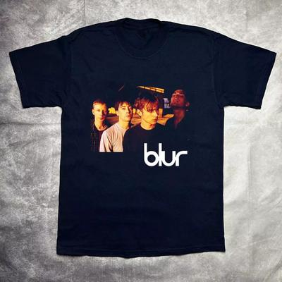 Blur Band Geschenk für Fan Schwarz Unisex Baumwoll T-Shirt Alle Größen PR861.webp
