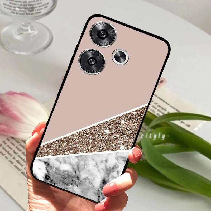 For POCO F6 Pro 5G Case POCOF6 Shockproof Soft TPU Silicone Phone Cover For Xiaomi POCO F6 Pro Capa F 6 Cartoon Matte Bumper